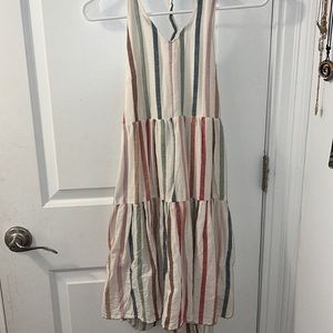 Beachy striped dress (halter)